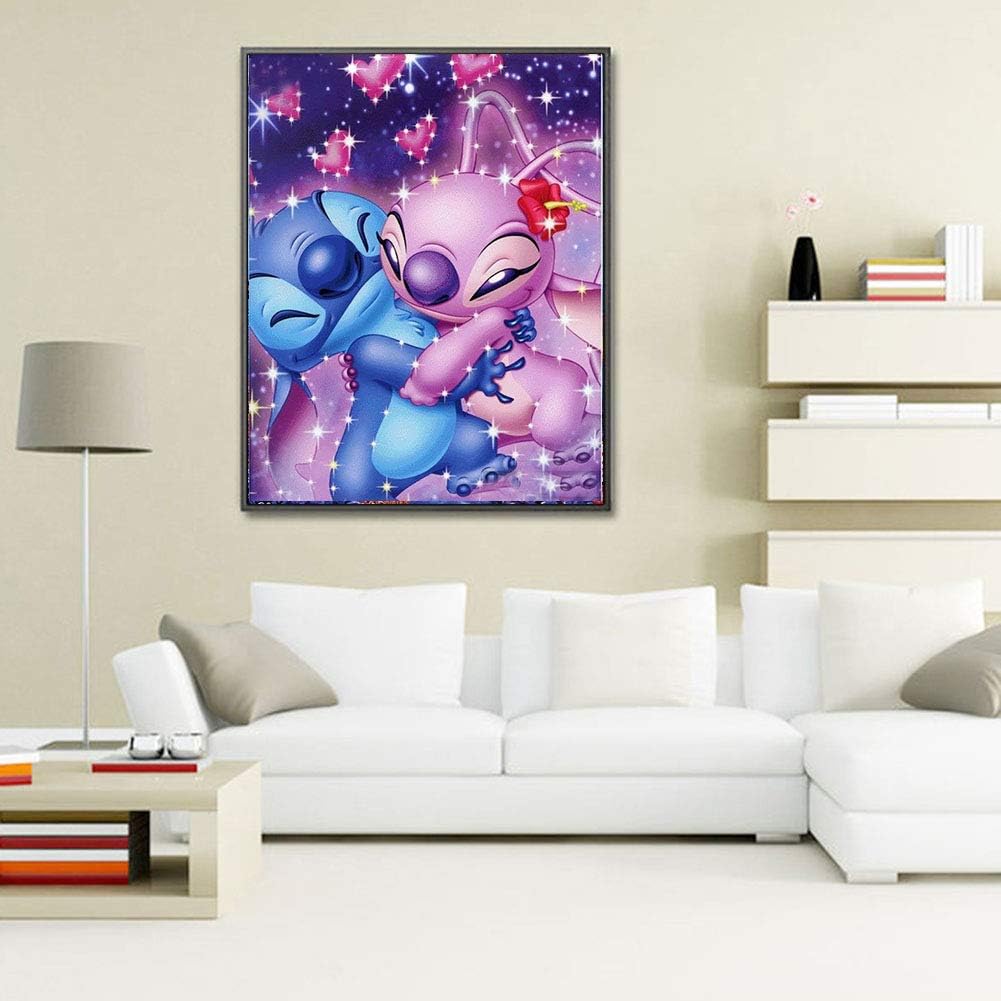 Diamond Painting Stitch 30 x 40 cm Diamant Lilo und Stitch 5D