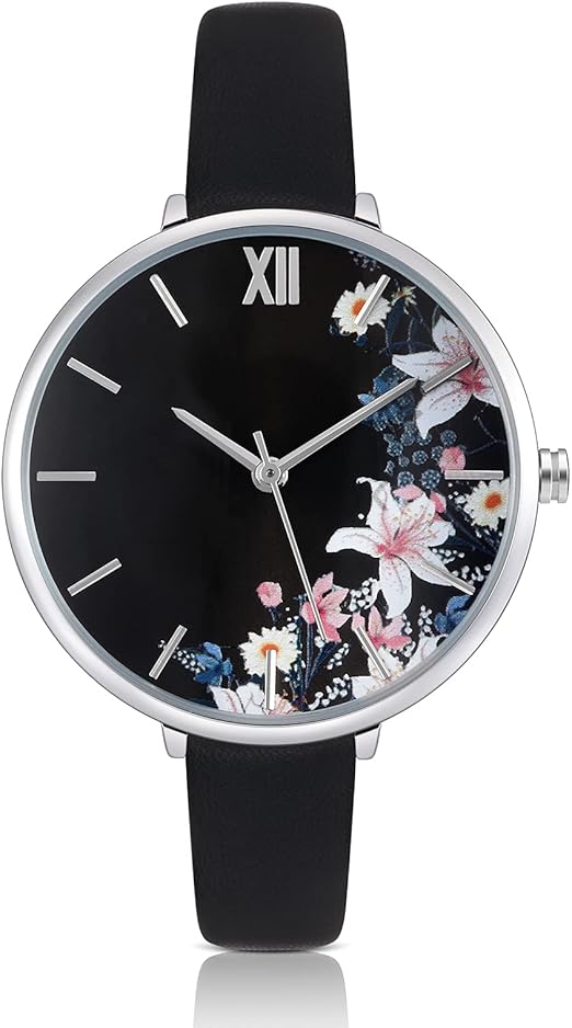 Damenuhren Lederband Luxus Quarzuhren wasserdichte Mode Kreative Armbanduhr für Damen Mädchen