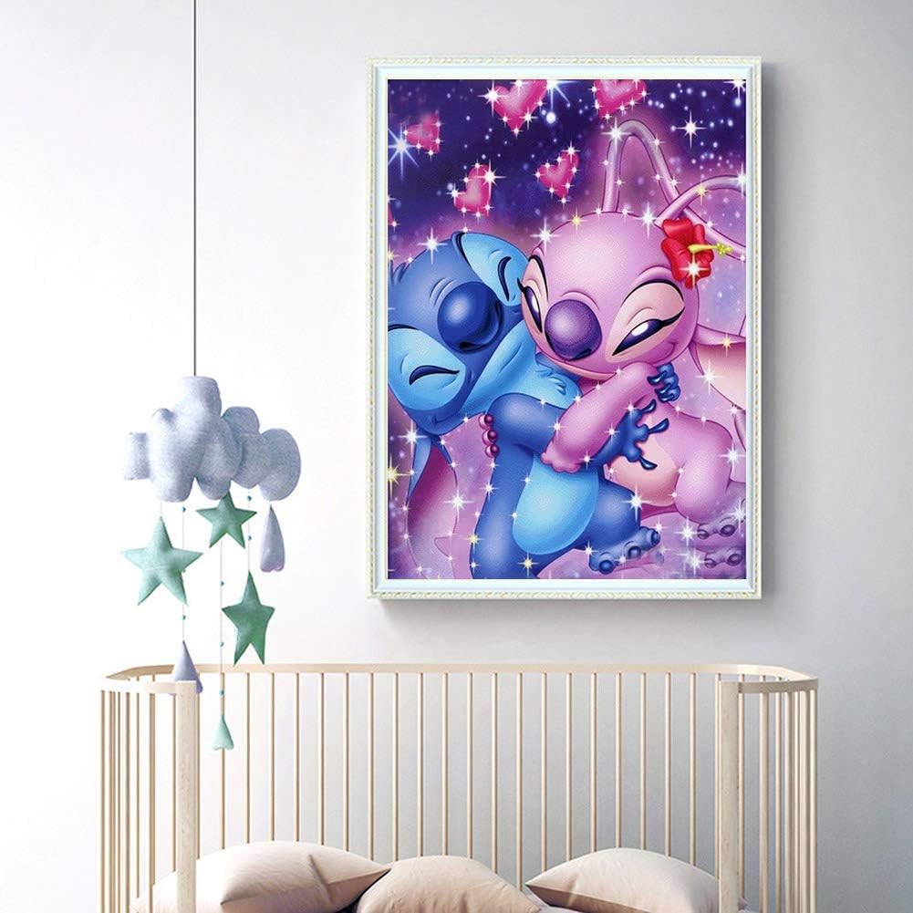 Diamond Painting Stitch 30 x 40 cm Diamant Lilo und Stitch 5D