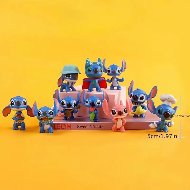 Disney Stitch 10-teilig Figuren Deco Spielen