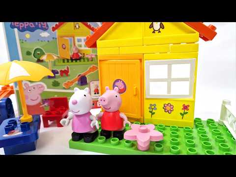 BIG-Bloxx - Peppa Wutz - Peppa Pig - Garden House - Gartenhaus Bausteine Spielset