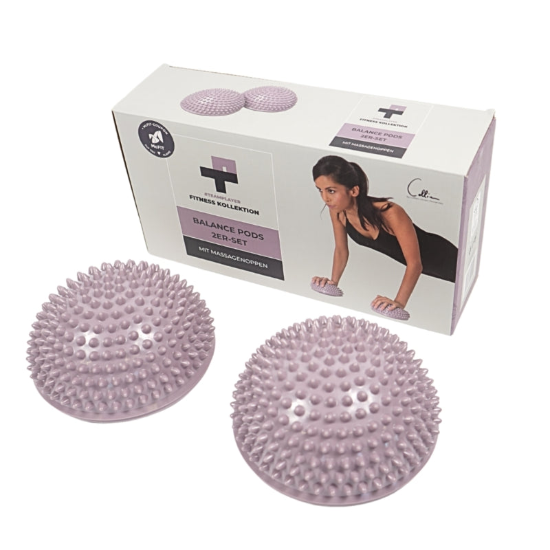 Teamplayer Balance Pods 2er Set mit Massanoppen Balance Igel Fitness Sport