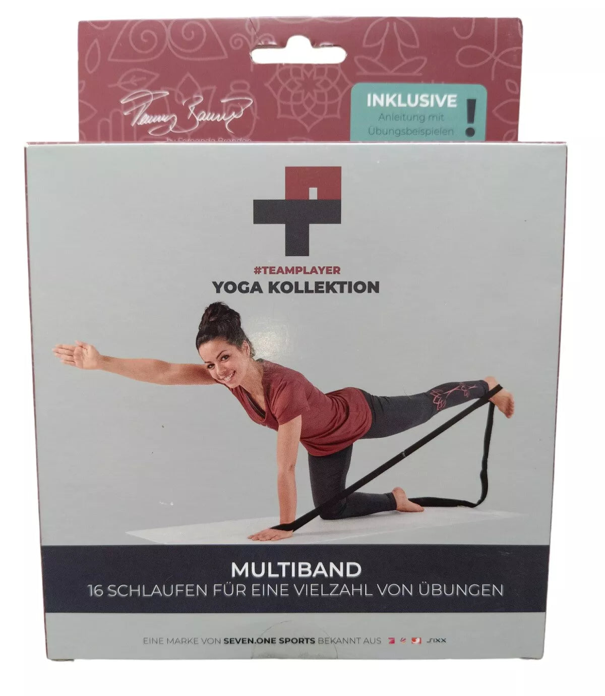 Gymnastikband Trainingsband Fitness-Übung Yoga Stretchband 270 cm 16 Schlaufen