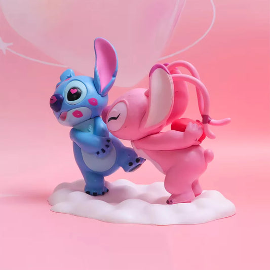 Lilo und Stitch Kawaii Figuren Deco Sammelfiguren Küssen