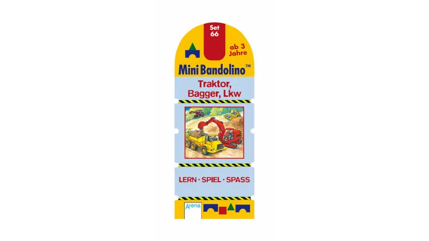 Mini Bandolino Set 66 - Traktor, Bagger, LKW Mit Lösungsschnur, Mini Bandolino Lern-Spiel-Spaß