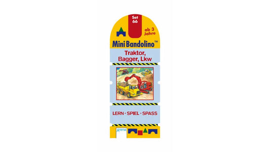 Mini Bandolino Set 66 - Traktor, Bagger, LKW Mit Lösungsschnur, Mini Bandolino Lern-Spiel-Spaß